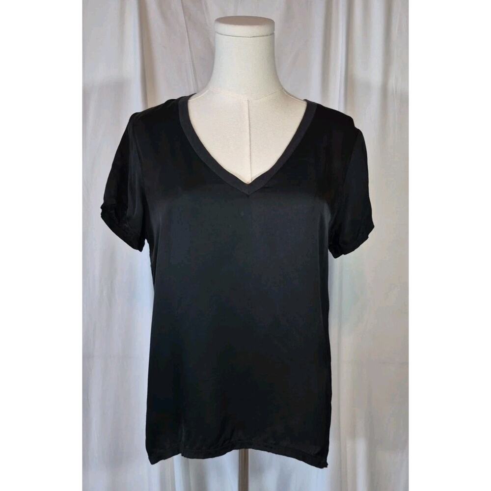 Nation LTD Black V Neck Top Small